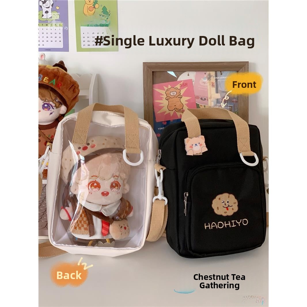 Women'S Young Bags - Urocza bawełniana torebka na ramię w
