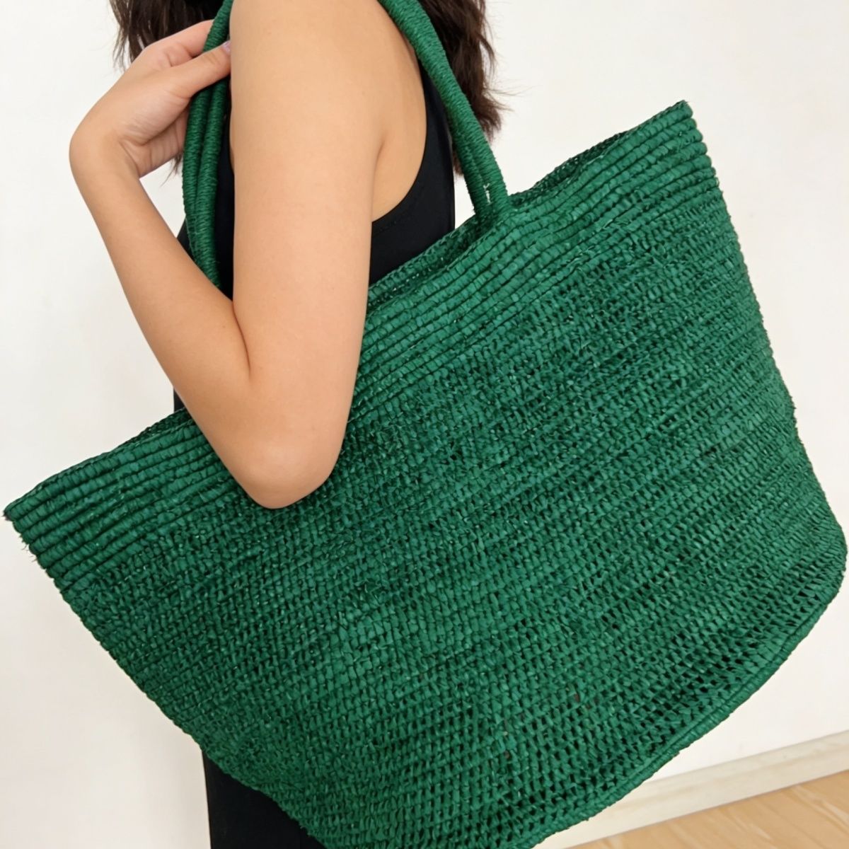 Women'S Raffia Bags - Modne naturalne torby ze słomy rafii,