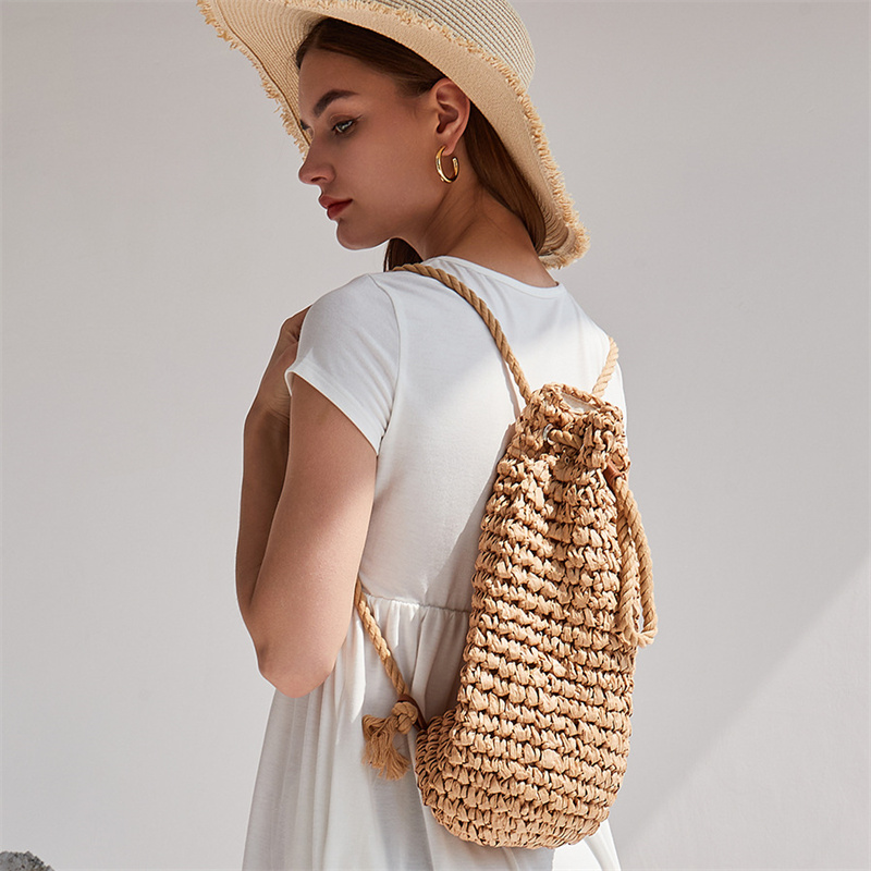 2023 letnie plecaki ze słomy n – Women'S Raffia Bags recenzja i cena